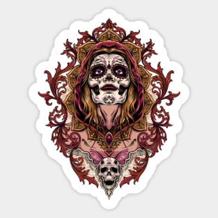 Great Dia De Los Muertos Illustration 1 Sticker